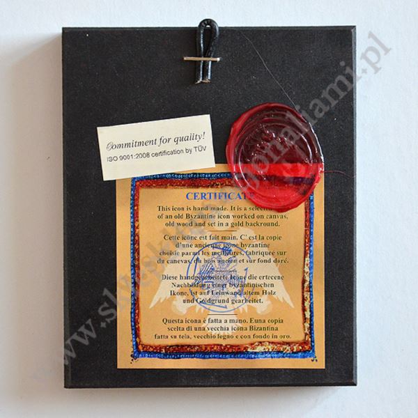 TRÓJCA ŚWIĘTA - RUBLOWA - ikona 10.5 x 12.5 cm - 83192