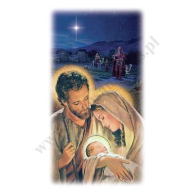 OBRAZEK KOLĘDOWY - format 7 x 13 cm - PACZKA 100 szt. - 87920