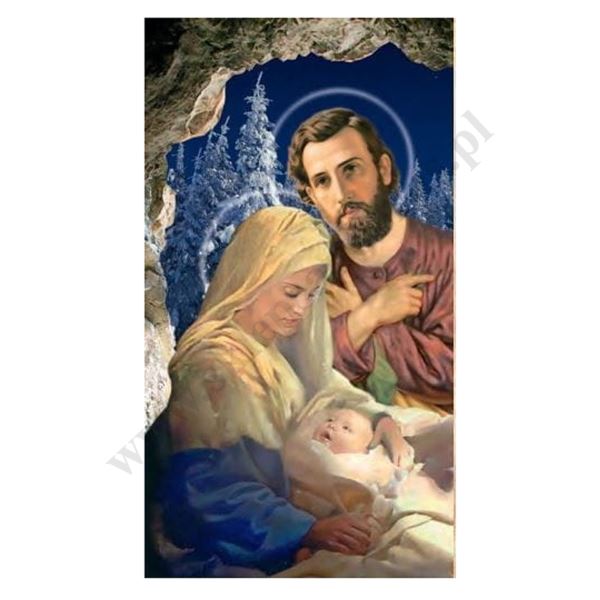 OBRAZEK KOLĘDOWY - format 7 x 13 cm - PACZKA 100 szt. - 87843