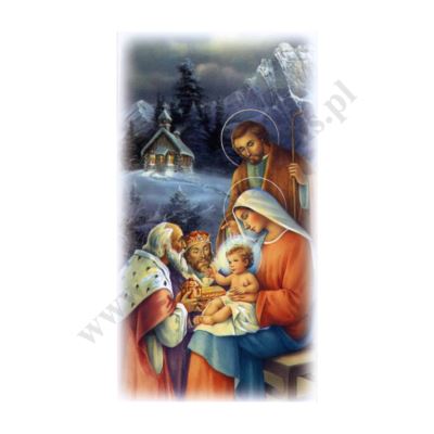 OBRAZEK KOLĘDOWY - format 7 x 13 cm - paczka 100 szt. - 73371