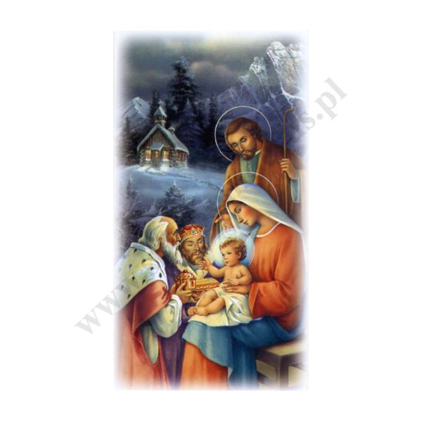 OBRAZEK KOLĘDOWY - format 7 x 13 cm - paczka 100 szt. - 73371
