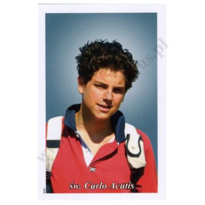 ŚW. CARLO ACUTIS - obrazek 6.5 x 10 cm - paczka 100 szt. - 3056