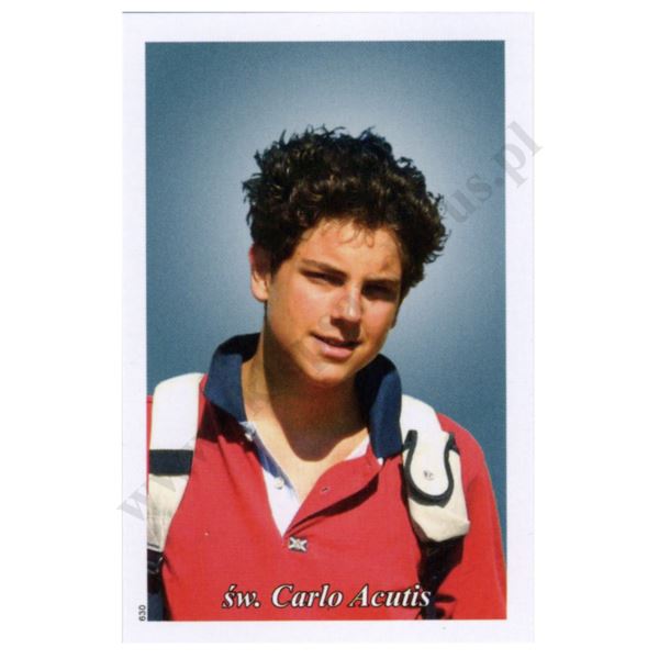 ŚW. CARLO ACUTIS - obrazek 6.5 x 10 cm - paczka 100 szt. - 3056