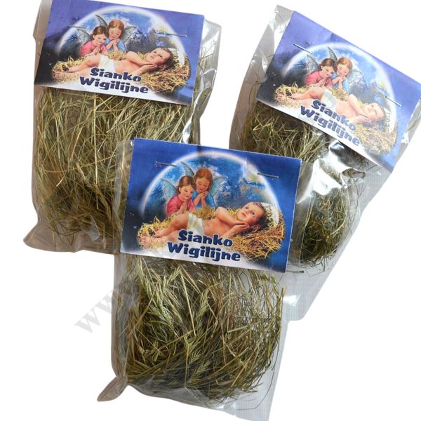 DEKORACJA NA STÓŁ WIGILIJNY - SIANKO