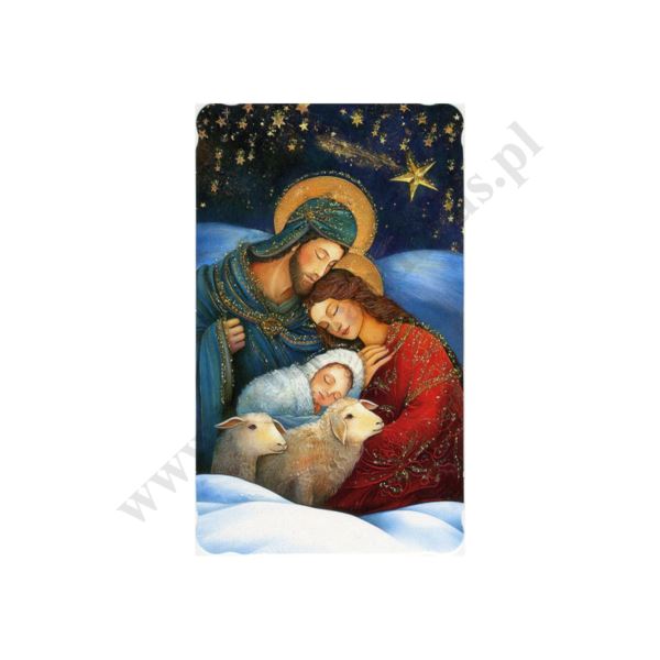 OBRAZEK KOLĘDOWY BROKAT - PACZKA 100 szt. - WZÓR 48 - 51142