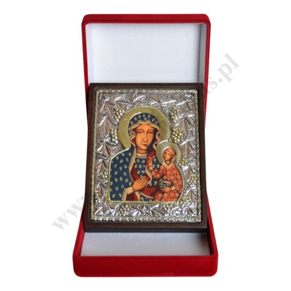 MATKA BOŻA CZĘSTOCHOWSKA - ikonka 9.5 x 12.4 cm w etui - 75180