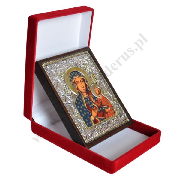 MATKA BOŻA CZĘSTOCHOWSKA - ikonka 9.5 x 12.4 cm w etui - 75180