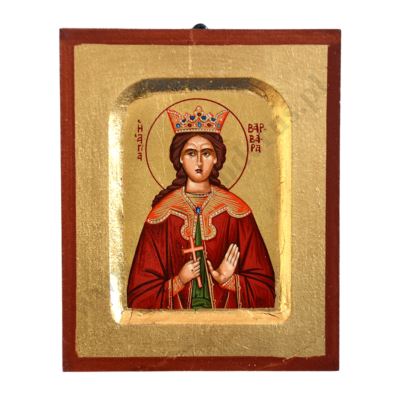 ŚWIĘTA BARBARA - ikona 10.2 x 12.4 cm - 10070