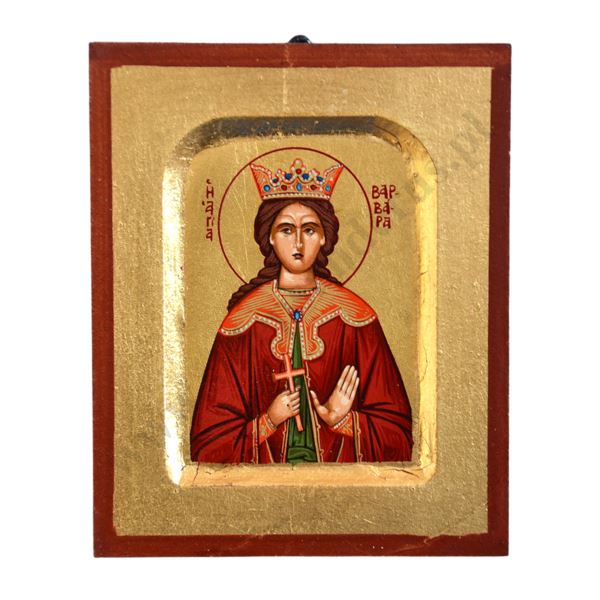 ŚWIĘTA BARBARA - ikona 10.2 x 12.4 cm - 10070