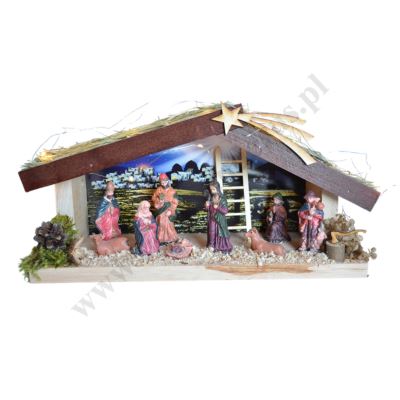 SZOPKA BOŻONARODZENIOWA - wys. 19 cm - 80555