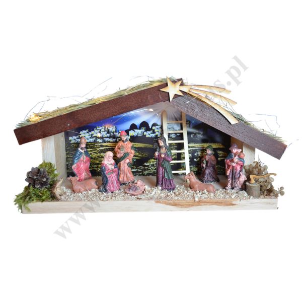 SZOPKA BOŻONARODZENIOWA - wys. 19 cm - 80555