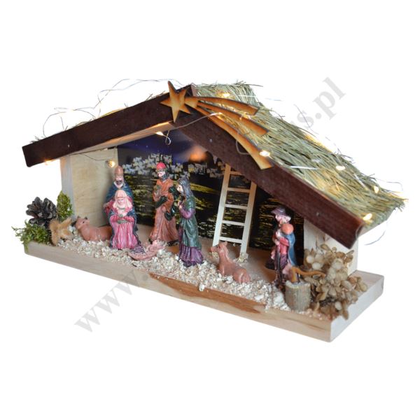 SZOPKA BOŻONARODZENIOWA - wys. 19 cm - 80555