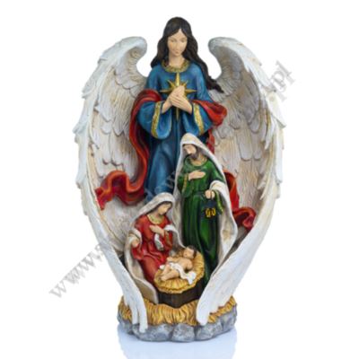 ŚWIĘTA RODZINA I ANIOŁ - wys. 45 cm - 50592