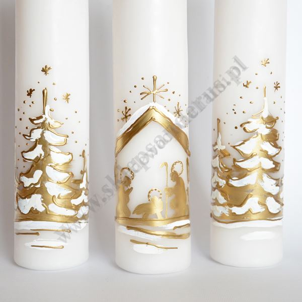 ŚWIECE BOŻE NARODZENIE - wys.30 cm - komplet - 68523