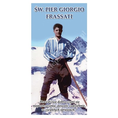 ŚWIĘTY ŚWIĘTY PIER GIORGIO FRASSATI - BANER DEKORACYJNY - WZÓR 23