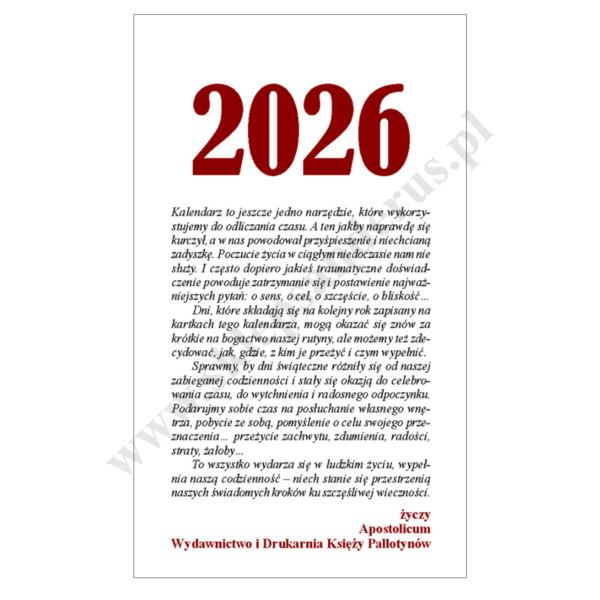 KALENDARZ ZDZIERAK NA 2026 - mix okładek - 56130