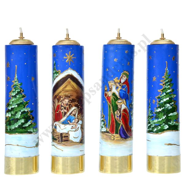 ŚWIECE BOŻONARODZENIOWE - wys. 30 cm - komplet - 5896