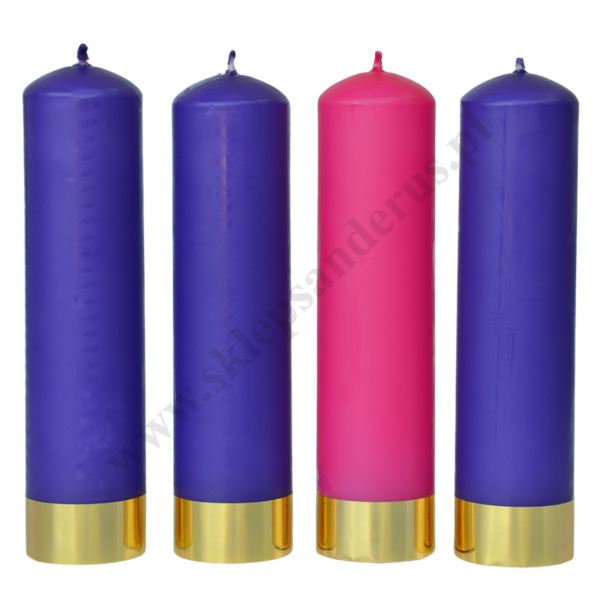 ŚWIECE ADWENTOWE - wys. 24 cm - 60979