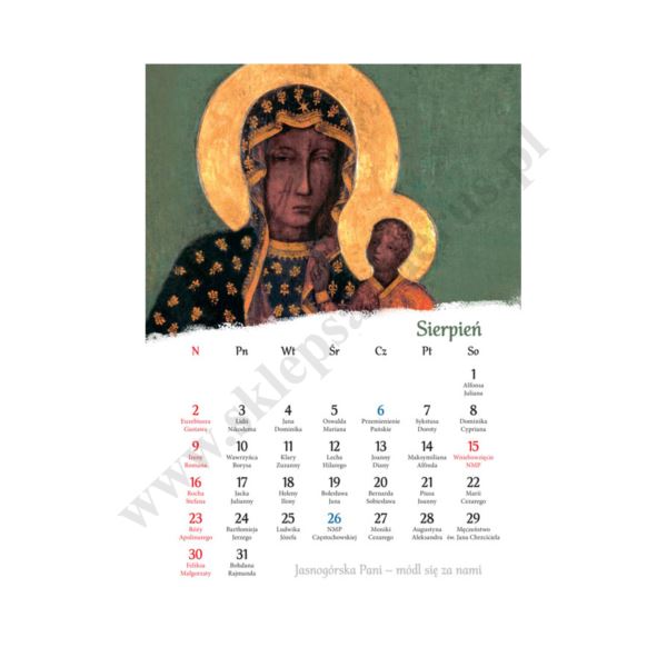 ŚWIĘTA PANNO NAD PANNAMI - KALENDARZ 2026 - format A4 - 60186