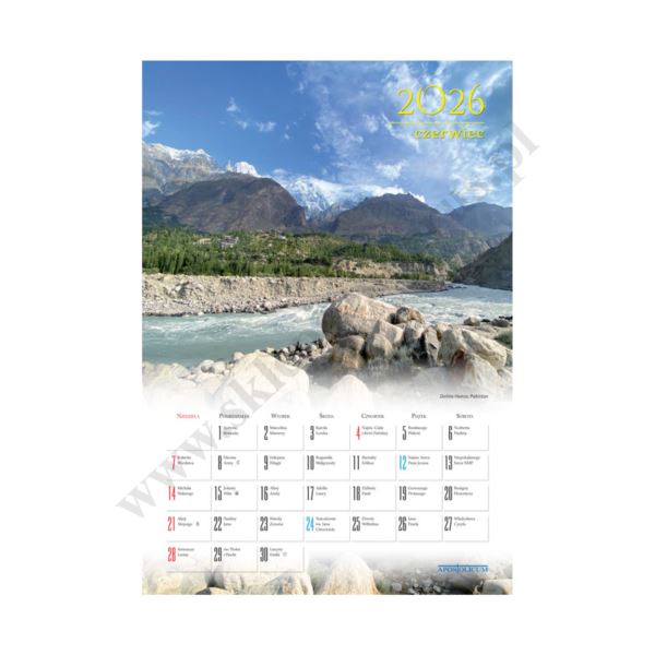 KRAJOBRAZY - format A4 - KALENDARZ 2026