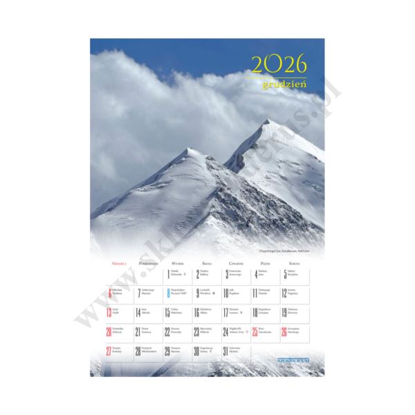 KRAJOBRAZY - format A4 - KALENDARZ 2026