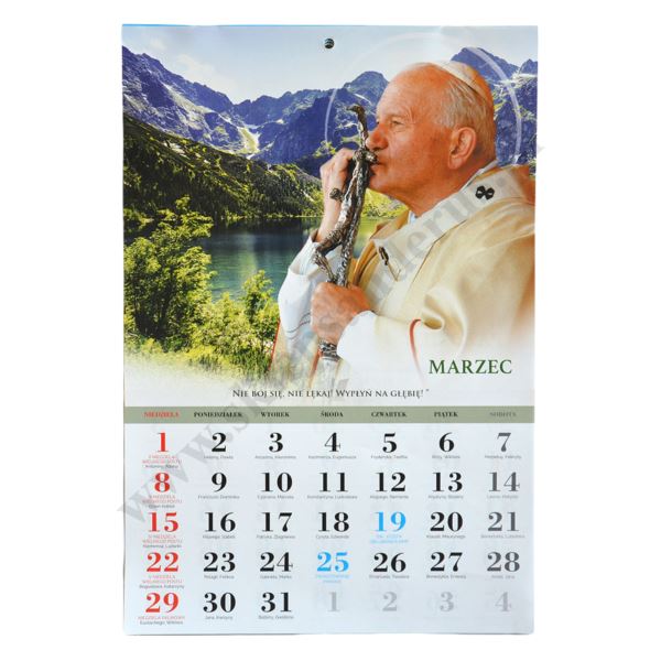 KALENDARZ Z ŚW. JANEM PAWŁEM II - 2026