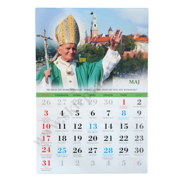 KALENDARZ Z ŚW. JANEM PAWŁEM II - 2026