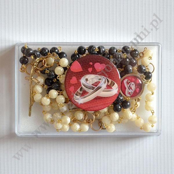 RÓŻAŃCE ŚLUBNE - komplet - 69176