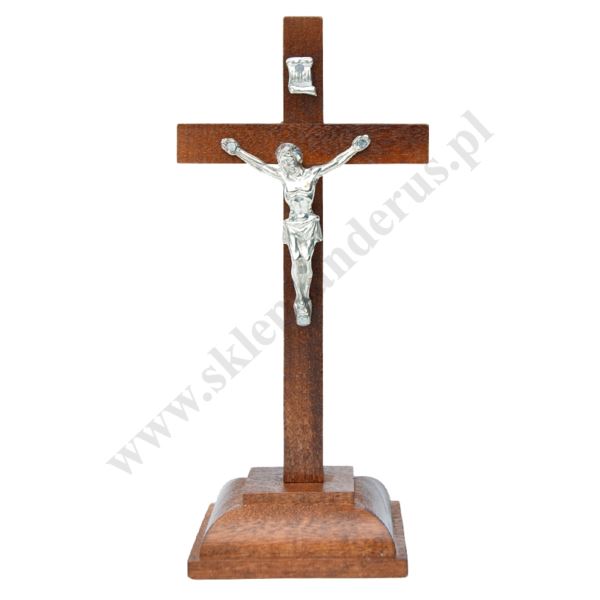 KRZYŻ STOJĄCY DREWNIANY - wys. 17 cm - 66301