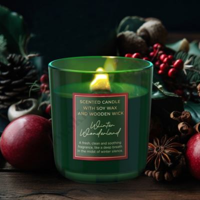 ŚWIECA ZAPACHOWA W SZKLE. WINTER WONDERLAND - 65170