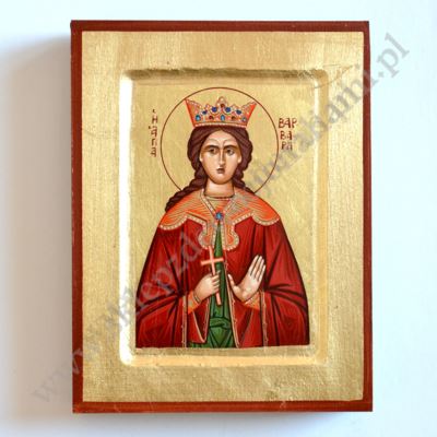 ŚWIĘTA BARBARA - ikona 14 x 18 cm - 84862
