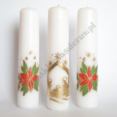 ŚWIECE BOŻE NARODZENIE - wys.30 cm - komplet - 9478