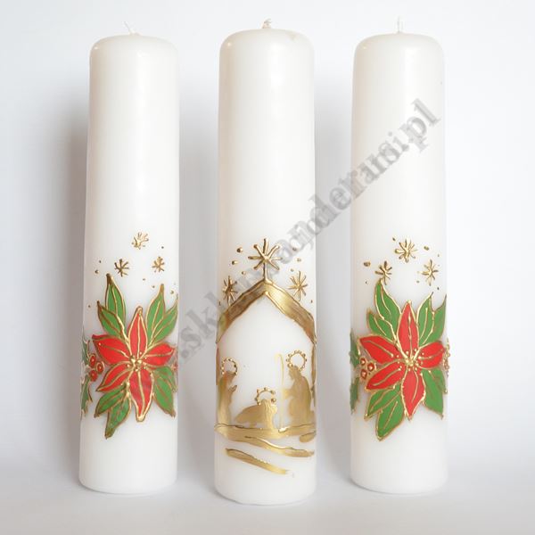 ŚWIECE BOŻE NARODZENIE - wys.30 cm - komplet - 9478