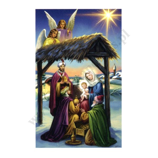 OBRAZEK KOLĘDOWY UV - format 6.5 x 10 cm - PACZKA 100 szt. - 50963