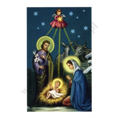 OBRAZEK KOLĘDOWY UV - format 6.5 x 10 cm - PACZKA 100 szt. - 50956