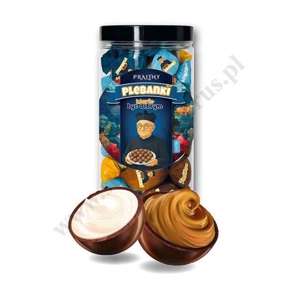 PLEBANKI. Praliny w pięciu smakach - 560 g - 45114