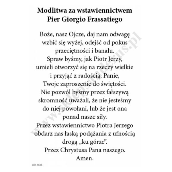ŚW. PIER GIORGIO FRASSATI - pocztówka 10 x 15 cm - paczka 100 szt. - 86918