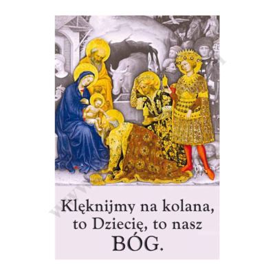 PLAKAT - KLĘKNIJMY NA KOLANA... - format 33.5 x 49 cm - 69237