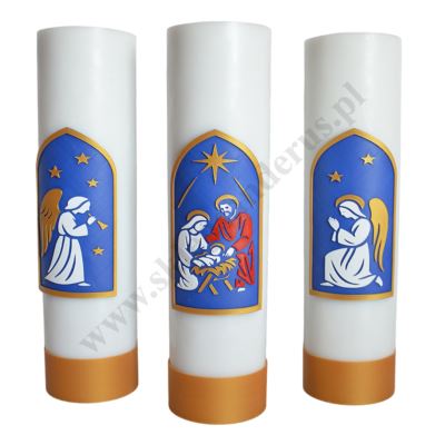 ŚWIECE BOŻE NARODZENIE - wys. 30 cm - komplet - 67559