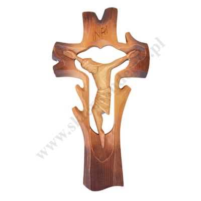 KRZYŻ DREWNIANY - wys. 36 cm - 56056