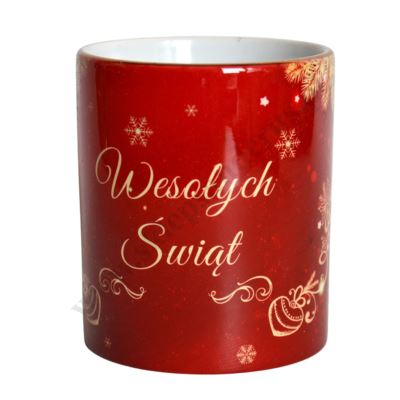 KUBEK ŚWIĄTECZNY "WESOŁYCH ŚWIĄT" - 2965
