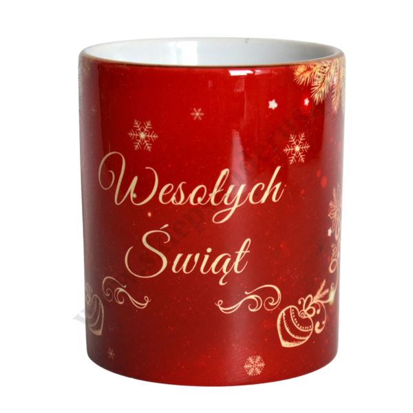 KUBEK ŚWIĄTECZNY "WESOŁYCH ŚWIĄT" - 2965