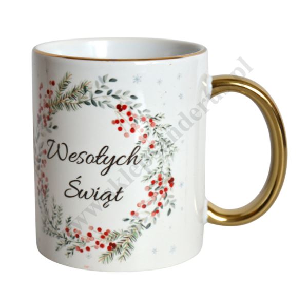 KUBEK ŚWIĄTECZNY "WESOŁYCH ŚWIĄT" - 2965