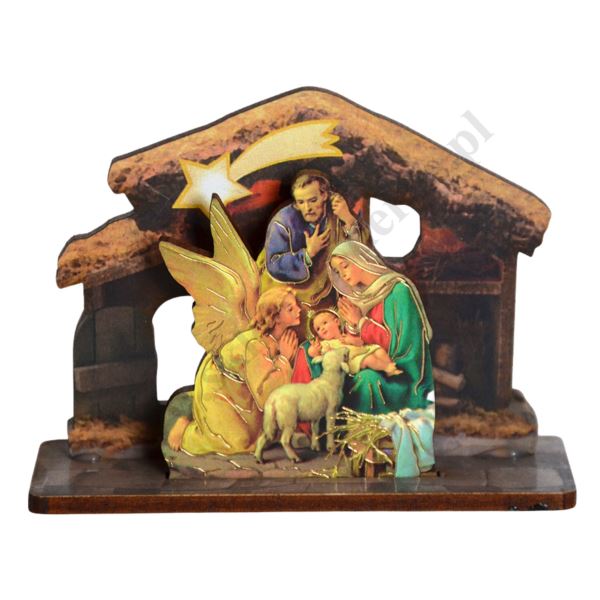 SZOPKA BOŻONARODZENIOWA - wys. 6.5 cm - mix wzorów - 47588