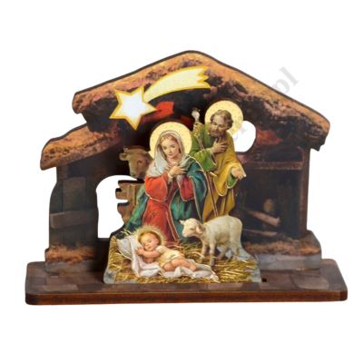 SZOPKA BOŻONARODZENIOWA - wys. 6.5 cm - mix wzorów - 47588