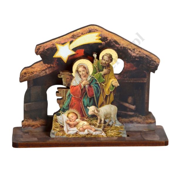 SZOPKA BOŻONARODZENIOWA - wys. 6.5 cm - mix wzorów - 47588
