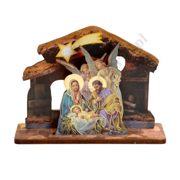 SZOPKA BOŻONARODZENIOWA - wys. 6.5 cm - mix wzorów - 47588