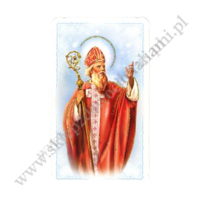 ŚWIĘTY MIKOŁAJ - obrazek 6.5 x 11 cm - paczka 100 szt - 87930