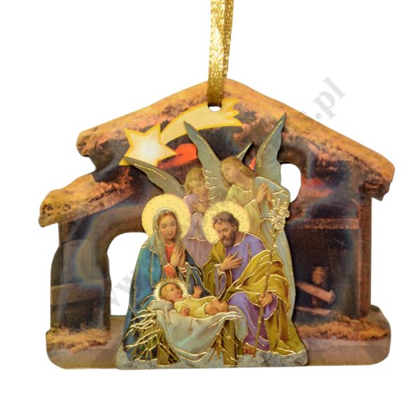 SZOPKA BOŻONARODZENIOWA - wys. 6.5 cm - mix wzorów - 3768