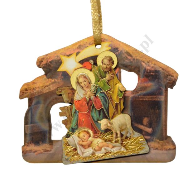 SZOPKA BOŻONARODZENIOWA - wys. 6.5 cm - mix wzorów - 3768